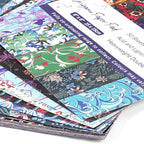 Origami Paper Kit 50 Sheets 6 Inch Square Double Sided Color 50 Vivid Japanese Washi Chiyo Colors for Hand Crafts Origami Paper Arts Creativity Flowers