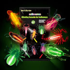 SpringFlower 60pcs Halloween Glow Critters Set for Halloween Party Favors,18 Critters Toys and 42 Glow Sticks, Glow in The Dark Party Favors, Halloween Goodie Bag Fillers, Halloween Miniatures.