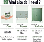 DWIL Matte Finish Furniture Paint - 32 Oz Wood Paint for Cabinets, Doors, Tables, and Dressers Refinishing - Water-Based, Non-Toxic & Odorless, Easy to Apply(White)-With Tools