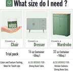 DWIL Matte Finish Furniture Paint - 5 Oz Wood Paint for Cabinets, Doors, Tables, and Dressers Refinishing - Water-Based, Non-Toxic & Odorless, Easy to Apply(Ivory White)-Trial Pack