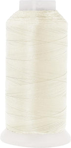 Mandala Crafts Off White Heavy Duty Thread -1500 Yds Tex 90 Thread for Sewing Drapery Jeans Leather Hair Outdoor Marine Upholstery