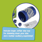 PlayMonster Farkle Dice Game — Exclusive Premium Dice Cup — Family Game Night — Easy to Shake and Slam — for Ages 8+