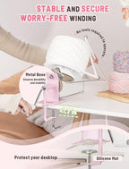 INMAKER Yarn Winder, 10oz Yarn Ball Winder Large Capacity for Crocheting, Yarn Spinner for Yarn Cake Maker