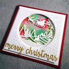 Mvchifay Cutting Dies Happy Birthday Metal Stencils Scrapbooking Tool DIY Emboss Paper Card Making (Christmas Snowball-12.2x10.3cm)