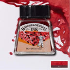 Winsor & Newton Drawing Ink, 14ml Bottle, Brick Red