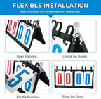 Portable Table Top Scoreboard Flipper, Multi Sports Score Flip Scoreboard Score Keeper
