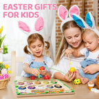 Magnetic Color and Number Maze,Dinosaur Eggs Montessori Toys for 2 3 4 5 Year Old,Counting Matching Learning Toys,Easter Birthday Gifts for Kids
