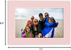 Pack of Ten Acid Free 8.5x11 Mats Bevel Cut for 7x9 Photos - Soft Pink Precut Matboards With Backing Boards and Self Seal Photo Mat Bags For Pictures, Photos, Framing - 4-ply Thickness