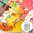 BESTonZON 5pcs Artist Paint Brush Set Silicon Brushes for Painting Masking Fluid Clay Molding, Silicone Sculpting Tools Clay Carving Tools Paint Color Silicone Brush Matching Tool for DIY Handicraft