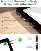 Cordless A3 Diamond Painting Art LED Light Board for Tracing and Drawing,Bawaslom Light Box with 3 Colors & 6-Level Brightness,Rechargeable Drawing Pad for Tracing,Diamond Art,Vinyl Weeding,Sketching