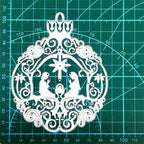 Mvchifay Cutting Dies Happy Birthday Metal Stencils Scrapbooking Tool DIY Emboss Paper Card Making (Pray couples-12.6x10.2cm)