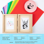 HTVRONT Permanent Vinyl for Cutting Machine - 68 Pack 12" x 12" Permanent Adhesive Vinyl Sheets, Permanent Bundle for Craft Projects, Adhesive Bundle, Silhouette Cameo, etc.