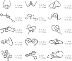 Ahyuan 15 Pieces IQ Test Mind Game Toys IQ Toys Brain Teaser Metal Wire Puzzles Magic Trick Toy Metal IQ Puzzle for Kids and Adults