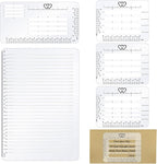 5 Pack Straight Line Stencil for Journaling and Envelope Addressing Guide Stencil Templates Set 11 Inch Scale Spacing Line Ruler Guide for Card Paper Journal Lettering Writing