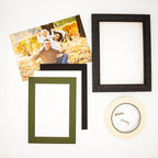 5x7 Mat for 8.5x11 Frame - Precut Mat Board Acid-Free Dill Green 5x7 Photo Matte For a 8.5x11 Picture Frame, Premium Matboard for Family Photos, Show Kits, Art, Picture Framing, Pack of 10 Mats