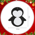 Fennoral 12 Pack Penguin Crafts for Kids Make You Own Penguin Foam Christmas Ornaments DIY Arts and Crafts for Kids Girls Boys Chirstmas Party Supplies Winter Xmas Tree Decoration