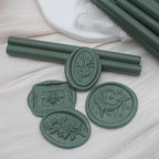 52pcs Olive Green Wax Sealing Sticks, Andotopee Glue Gun Wax Seal Sticks for Wax Seal Stamp, Premium Sealing Wax for Envelope Seal Wedding Invitation Craft Adhesive, Great Gift Ideas (Mini Size)