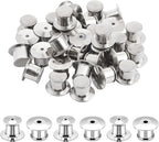 30 Pcs Pin Backs Locking, Metal Pin Backs Safety Pins Locks Pins Keepers Clasp, Lapel Brooch Holder for Brooch DIY Crafts Badges Enamel Lapel Needles