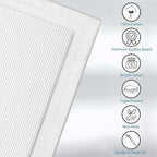 KEFF Canvas Boards for Painting - 10x10 4-Pack Bulk Canvas Panels, 100% Cotton Triple Primed Large Canvases for Art Painting Supplies, Acrylic, Oil, Watercolor & Tempera