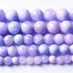 Galaxy Starry Purple Persian Jade Stone Beads Gem Round Loose Beads for Jewelry Making DIY Bracelet 32pcs 12mm 16"