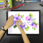 Light Box Drawing Pad A3, Dimmable 3 Brightness and Colour Temperature with Type-C Charge Cable and Brightness Adjustable for Artists, AnimationDrawing, Sketching, Animation, X-ray Viewing (A3-STK)