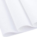 Cross Stitch Fabric 14 Count Aida Cloth 28 x 19 Inch Large Size Classic Reserve Cross Stitch Supplies Embroidery Fabric for Home DIY Craft Decoration Handmade, White