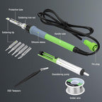 WORKPRO Soldering Station, 60W Soldering Iron Kit with Digital Display and 5 Extra Iron Tips, Precision Temperature Control Solder Station for Electronic Repair, DIY Enthusiasts