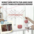 INMAKER Yarn Winder and Swift, Ball Winder and Swift Combo for Crocheting & Knitting, Quick Install Yarn Spinner, Essential Tool for Crafting Enthusiasts
