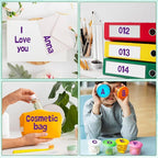 Alphabet Stickers, 1'' Inch, 12 Sheets, Deep Purple Letter Stickers, Self-Adhesive Vinyl, Mailbox Numbers, Classroom & Home Decor
