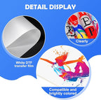 ZEHRAI 100 Sheets DTF Transfer Film 8.5" x 11" Double Sided Matte, Clear Cold Peel, Direct to Film Heat Transfer Film for All Fabric and Colors T-Shirts Textile