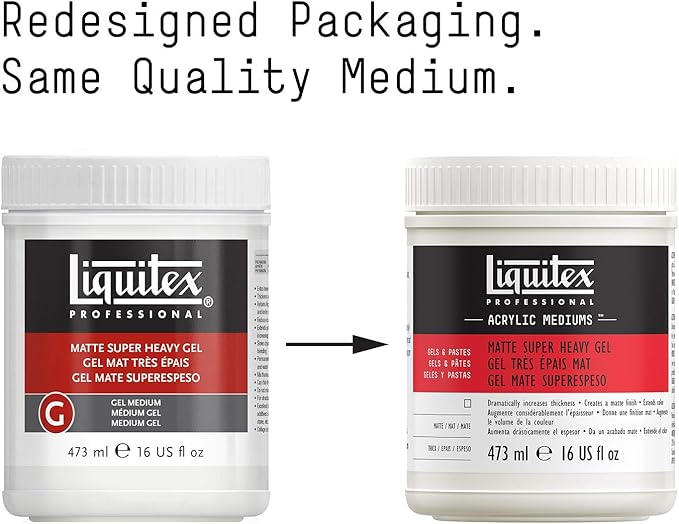 Liquitex Professional Matte Super Heavy Gel Medium, 473ml (16-oz)