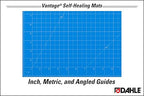 Dahle Vantage 10694 Premium Self-Healing Cutting Mat, 36"x48", 1/2" Grid, 5 Layers for Max Healing, Perfect for Crafts & Sewing, Blue