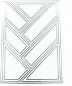 Mvchifay Cutting Dies for Card Making Metal Die-Cuts Scrapbooking Tool Hollow Frame DIY Craft Punch Template Embossing for Paper Album Decor (Rectangle Grid-14x10cm)