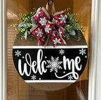 Christmas Stencils for Crafts Reusable Christmas Doormat Stencils Xmas Holiday Stencil for Painting on Wood Door Mats Fabrics Decor