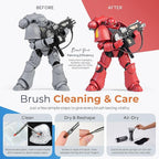 Nicpro 15 PCS Micro Fine Detail Paint Brush Set, Small Miniature Fine Tip Detail Brushes Kit for Acrylic Oil Watercolor, Models, Paint by Numbers, Miniature Painting, Craft, Rock Painting (Brown)