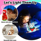 FUNZBO 3pcs Paint Your Own Cat Lamp Kit - Halloweens Arts and Crafts Supplies Kitten Painting Kits for Kid Teen, DIY Night Light Toy for Toddlers Girl Boy Age 3 4 5 6 7 8 9 10 11 12 13 Birthday Gifts