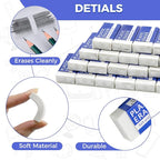 25 Pack White Eraser for Pencil, Bulk Art Erasers for Drawing Sketching, Pencil Erasers Rubber for Kids Prize, School Classroom Students, Office Supplies