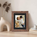 ZBEIVAN 11x14 Black Picture Mats with Core Bevel Cut Frame Mattes for 8.5x11 Pictures - Pack of 5