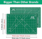 ArtAt Self Healing Cutting Mat: 【5 Pack Cutting Mat 12″x 18″】 Green Double Sided Non-Slip 5 Layers PVC Durable Craft Sewing A3 Mat for Rotary Cutter