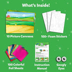 Skillmatics Foil Fun - Animals, No Mess Art for Kids, Travel Toys, Craft Kits, DIY Creative Activity, Christmas Gifts for Boys & Girls Ages 4, 5, 6, 7, 8, 9