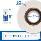 ALVIN 55W-M Lightweight Tracing Paper Roll, White, Suitable with Ink, Charcoal, Felt Tip Pen, for Sketching or Detailing - 6 Inches, 50 Yards, 1-inch Core