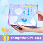 NEXBOX Macrame Kit for Kids & Adults Beginners, DIY Crafts for Girls Age 6-8 8-12 Year Old, Gifts Ideas for Birthday & Christmas - Colorful 3mm Cord