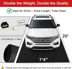 20' x 7'4" Garage Floor Mats - All-Weather Garage Floor Mats for Under Car, Absorbent Oil Spill Mat, Anti-Slip Garage Carpet, Reusable Garage Mats with Waterproof Backing, Garage Car Mat & Floor Mat