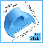 1 PCS 4mm Edge Lock Seam Guide, Mini Sewing Finger Ruler for Hand Sewing, DIY Sewing Kit Tool, Sewing Needle Gauge Measuring Guide, Blue