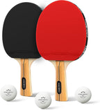 PRO SPIN Ping Pong Paddles - High-Performance Set with Premium Table Tennis Rackets, 3-Star Ping Pong Balls, Compact Storage Case | Professional Quality Ping Pong Paddle Set | Indoor & Outdoor Games