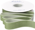 Ribbli Sage Green Velvet Ribbon 1 Inches Continuous10 Yard Spool Spring Moss Christmas Ribbon for Gift Wrapping Crafts Home Decor