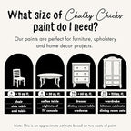 Chalky Chicks All-in-One Chalk Paint for Furniture or Cabinet - 8 Fl Oz - Matte Finish Old Lace (Off White) for Metal, Wood Furniture Paint - No Sanding All-in-One for Home Decor & Crafts, USA Made