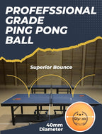 Glymnis Ping Pong Paddles Set Table Tennis Rackets with Balls, Storage Case for Indoor Outdoor Table Tennis Paddle Game Accessories