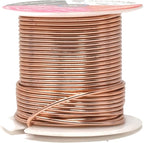 Mandala Crafts 14 Gauge Anodized Aluminum Craft Wire for Jewelry Making – 330 FT Colored Flexible Silver Copper Gold True Blue Purple Pink Wire - Bendable for Bonsai Armature Crafting Sculpting
