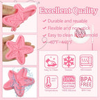 1Pcs Starfish Candy Fondant Mold, Cute Marine Life Chocolate Silicone Mold, Suitable for Theme Party Cake Decoration Kitchen Baking Cookie Dough Making, Resin Crafts Clay Keychain